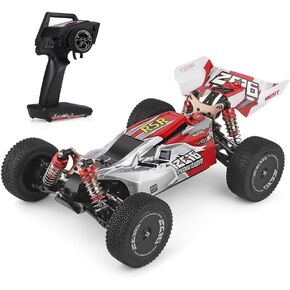 GoolRC Wltoys RC Car WLtoys 144001 4WD 2.4GHz RC Buggy Off-Road Drift Car with RTR Aluminum Alloy Chassis Fast RC Cars with 1 Batteries, Remote Control Car for Adults Kids (Green)