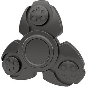 مايبو سبورتس فيدجيت سبينر، لعبة دوارة لأصابع اليد مصنوعة من المعدن للأطفال والكبار، أداة صغيرة رائعة لتخفيف التوتر والقلق وقضاء الوقت، أسود مطفي. in Kuwait