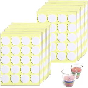 400Pcs Candle Wick Stickers, Adhere Steady in Hot Heatproof Wax Stickers, Candle Wick Glue for Candle Making and Candle DIY in Saudi Arabia