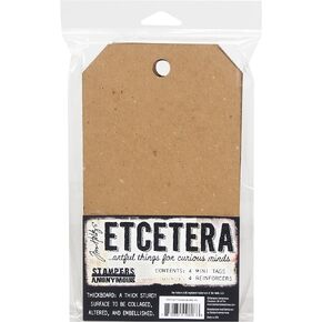 Stampers Anonymous Tim Holtz Etcetera Mini Tag, Multicolor in Saudi Arabia