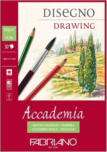 Fabriano Accademi Dess Drawing Paper A5 14.8 x 21 cm White in Saudi Arabia