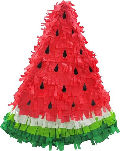 Cool Pineapple Pinata for Summer Beach Party - 17 in x 13.5 in x 7 in Game, Decoration, Table Centerpiece, Photo Prop and Room Decor with Hanger and Fill Door for Hawaiian Luaus and Kids Birthdays in Kuwait