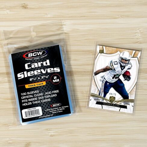 BCW 1-SSLV-Thick Thick Card Soft Sleeves for Sports and Non-Sports in Saudi Arabia
