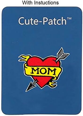 I Love My Mom Shirt DIY, Love Mommy Mom Banner Embroidered Iron on Patch Gift for Mother in Saudi Arabia