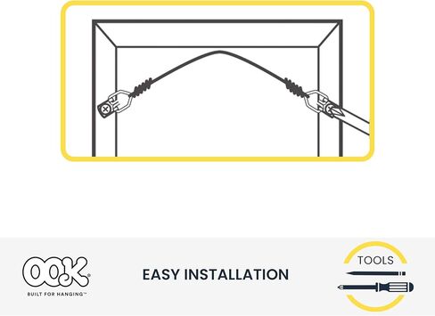 OOK 533830 D-Ring Mirror Hangers, Picture Hangers, ReadyScrew, Steel, Zinc Plated, 20lbs (3 Set) in Kuwait
