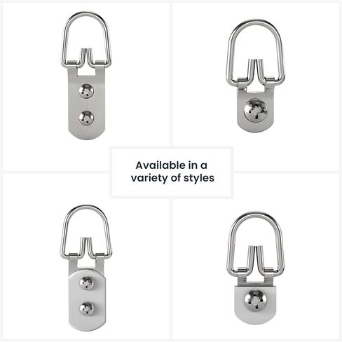 OOK 533830 D-Ring Mirror Hangers, Picture Hangers, ReadyScrew, Steel, Zinc Plated, 20lbs (3 Set) in Kuwait