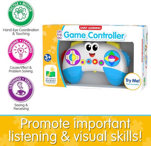 رحلة التعلم التعلم المبكر - جهاز التحكم في الألعاب أثناء التنقل - لعبة جهاز التحكم في ألعاب الأطفال للأولاد والبنات من عمر 3 أشهر فما فوق - ألعاب حائزة على جوائز in Kuwait