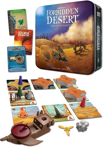 Gamewright Forbidden Desert – The Cooperative Strategy Survival Desert Board Game Multi-colored, 5" in Saudi Arabia