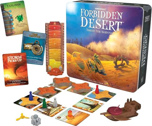 Gamewright Forbidden Desert – The Cooperative Strategy Survival Desert Board Game Multi-colored, 5" in Saudi Arabia
