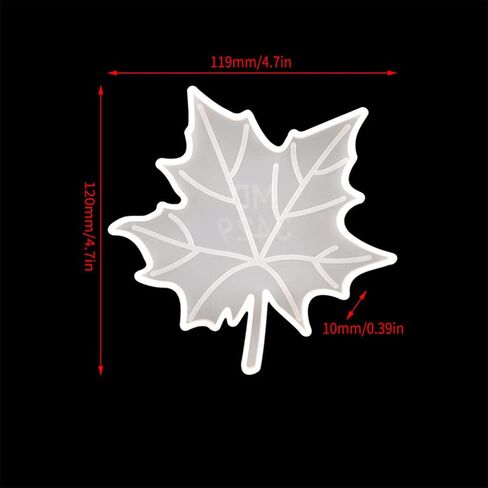appuivbt 3 PCS Maple Leaf Coaster Moulds,Fall Leaf Silicone Moulds for Resin Coaster,DIY Maple Leaves Epoxy Resin Casting Molds in Kuwait