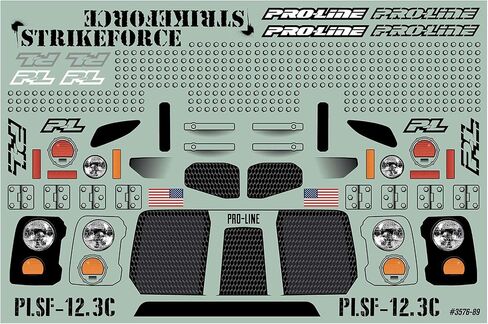 Pro-line Racing Strikeforce Clear Body 12.3 313mm Crawlers PRO357600 Car/Truck Bodies Wings & Decals in Saudi Arabia