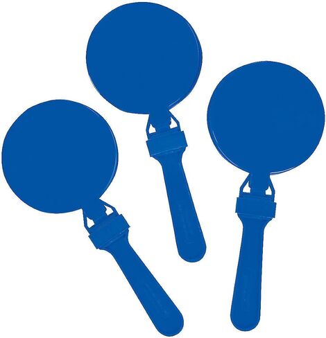 Fun Express - Blue Round Clapper - Toys - Noisemakers - Hand Clappers - 12 Pieces in Saudi Arabia