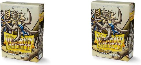 2 Packs Dragon Shield Matte Mini Japanese Ivory 60 ct Card Sleeves Value Bundle! … in Saudi Arabia