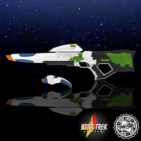 NERF LMTD Star Trek Starfleet Type 3 Phaser Motorized Blaster with Lights & Sounds, Starfleet Type 2 Phaser, 7 Elite Darts in Saudi Arabia