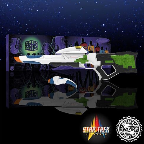 NERF LMTD Star Trek Starfleet Type 3 Phaser Motorized Blaster with Lights & Sounds, Starfleet Type 2 Phaser, 7 Elite Darts in Saudi Arabia