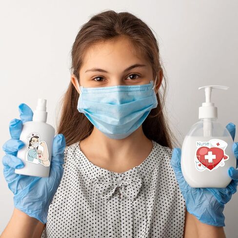 Nurse Stickers 100PCS Nursing Stickers Gifts,Nurse Accessories,Nurse Stickers for Water Bottles,Medical Stickers,Nurse Accessories for Work,Nurses Week Stickers,Nurses Day in Kuwait