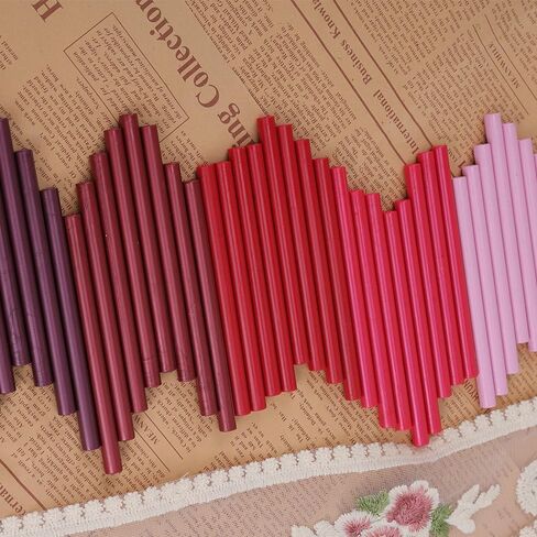 Red Sealing Wax Sticks STAMPMASTER 20pcs Wax Seal Sticks, Glue Gun Red Wax Sticks for Wedding Invitations Letter Christmas Package Decoration (Red) in Kuwait