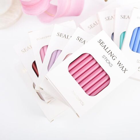 Red Sealing Wax Sticks STAMPMASTER 20pcs Wax Seal Sticks, Glue Gun Red Wax Sticks for Wedding Invitations Letter Christmas Package Decoration (Red) in Kuwait