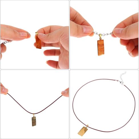 مجموعة من 100 قطعة من الحبال القطنية المشمع بألوان متنوعة مع مشبك لصنع المجوهرات 50.8 سم من نوكسوس بروز in Kuwait