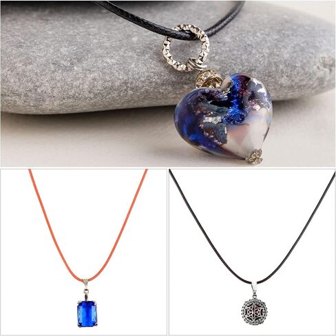 مجموعة من 100 قطعة من الحبال القطنية المشمع بألوان متنوعة مع مشبك لصنع المجوهرات 50.8 سم من نوكسوس بروز in Kuwait