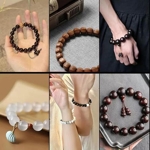 Elastic Bracelet String Cord for Jewelry Making Supplies - Perfect for Beads, Nylon Friendship Bracelets, DIY Crafts, Evil Eye, and Gift Packaging - 328 FT/Roll, Black(2MM). in Saudi Arabia