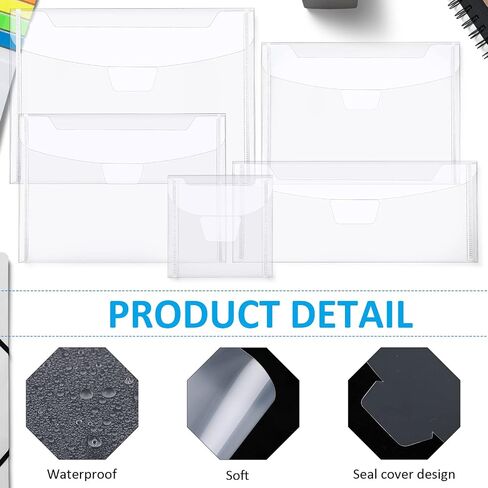 150 Pieces Stamp and Die Storage Bag 5 Sizes Scrapbooking Storage Die Cuts Storage for Cutting Dies Stencil Stamp Crafts for Die Cuts for Card Making, Clear Stamp Storage with Label Stickers in Saudi Arabia