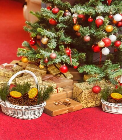 سيجوبي مزهرية عيد الميلاد حشو حشو اللؤلؤ العائم مخاريط الصنوبر لتزيين كرات التوت الأحمر الاصطناعي إبر الصنوبر الصناعي تزيين الفروع وحشو الأوعية المزخرفة للقطع المركزية... in Kuwait