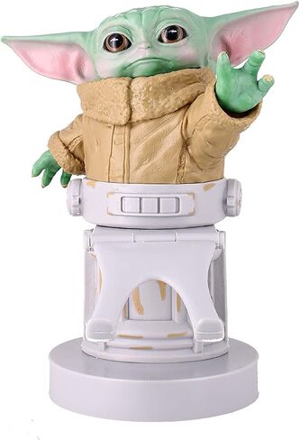 Exquisite Gaming: The Mandalorian: The Child - Star Wars Original Mobile Phone & Gaming Controller Holder, Device Stand, Cable Guys, Licensed Figure , Green in Saudi Arabia