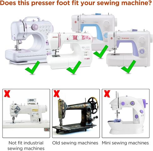 ONEVER Side Cutter Sewing Machine Presser Foot Feet Attachment Accessory for All Low Shank Singer Janome Brother, Overlock Machine Presser Foot in Saudi Arabia