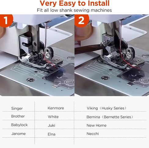 ONEVER Side Cutter Sewing Machine Presser Foot Feet Attachment Accessory for All Low Shank Singer Janome Brother, Overlock Machine Presser Foot in Saudi Arabia