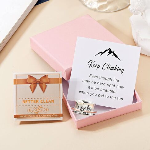 RINHOO الصداقة إبقاء تسلق الدائري للنساء إلهام حلقة الجبل الدائري سبينر تململ القلق خواتم in Kuwait