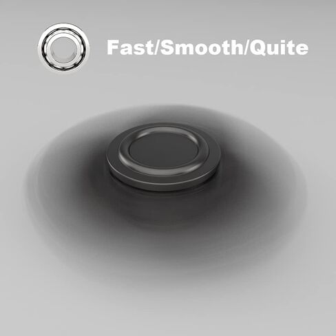 مايبو سبورتس فيدجيت سبينر، لعبة دوارة لأصابع اليد مصنوعة من المعدن للأطفال والكبار، أداة صغيرة رائعة لتخفيف التوتر والقلق وقضاء الوقت، أسود مطفي. in Kuwait