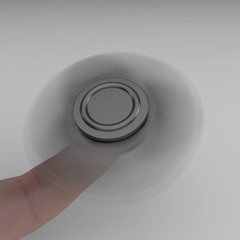 مايبو سبورتس فيدجيت سبينر، لعبة دوارة لأصابع اليد مصنوعة من المعدن للأطفال والكبار، أداة صغيرة رائعة لتخفيف التوتر والقلق وقضاء الوقت، أسود مطفي. in Kuwait