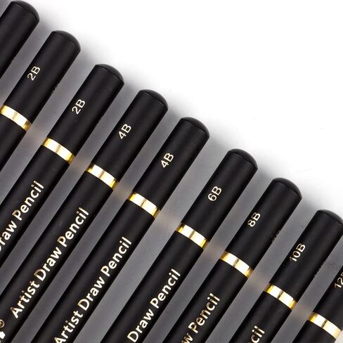 尼奥尼 Nyoni professional 4H-12B Sketch pencils set 14 different pieces Graphite pencils, 14 in total for Artist, Beginners Sketching Shading in Saudi Arabia