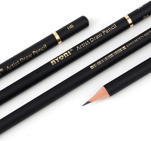 尼奥尼 Nyoni professional 4H-12B Sketch pencils set 14 different pieces Graphite pencils, 14 in total for Artist, Beginners Sketching Shading in Saudi Arabia