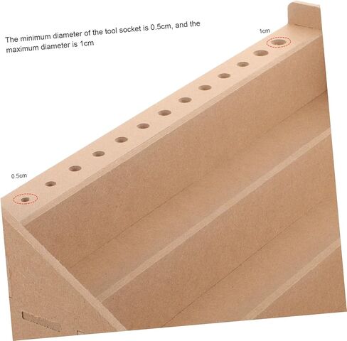 منظم اعمال الطلاء المصغر من كيه جيه اتش بي في، ادوات مصغرة، حامل تخزين لزجاجات الحبر الخشبي، منظم زجاجات الطلاء، صندوق تخزين منظم للطلاء، رف تخزين للتلوين in Kuwait