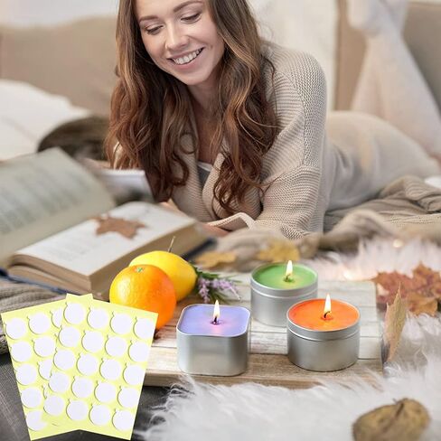 400Pcs Candle Wick Stickers, Adhere Steady in Hot Heatproof Wax Stickers, Candle Wick Glue for Candle Making and Candle DIY in Saudi Arabia