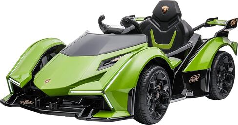 Dakott Lamborghini V12 Vision Gran Turismo Ride on Sports Car for Kids,Emerald Green,Large in Saudi Arabia