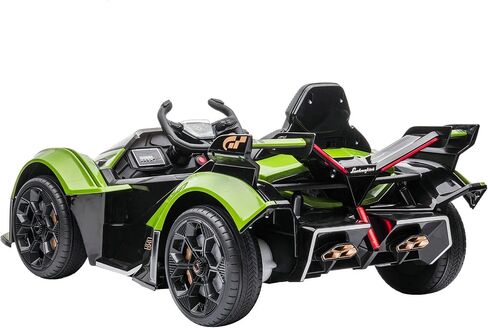 Dakott Lamborghini V12 Vision Gran Turismo Ride on Sports Car for Kids,Emerald Green,Large in Saudi Arabia