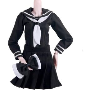 Lembani Fashion 1/3 Doll Clothes School Uniform Full Set for Night Lolita Dolls, 24inch 60cm Girl Dolls Cosplay Dress Up in Kuwait