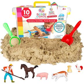 صندوق الرمل الحسي Be Amazing Toys Sense & Grow مع 6 حيوانات مزرعة in Kuwait