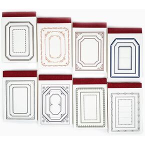 8 حزمة 400 ورقة المواد الرجعية ورقة ملاحظة سلسلة الإبداعية الزخرفية قاعدة ورقة DIY بها بنفسك Decoupage غير المرغوب فيه مجلة سجلات القصاصات لوازم in Kuwait