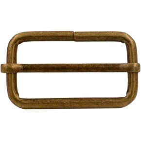 Generic Metal Bronze Rectangle Buckle 1.5" X 0.8" Inside Size Slider Bar Strap Keeper Pack of 10 in Saudi Arabia