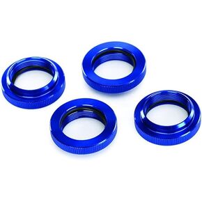 Traxxas 7767X GTX Shock Spring Retainers (Adjuster), PTFE-Coated Aluminum with O-Ring (Set of 4)