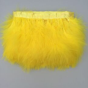 Sowder Turkey Marabou Feather Fringe Trim Pack of 2 yards(black) in Kuwait