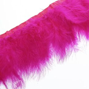 Sowder Turkey Marabou Feather Fringe Trim Pack of 2 yards(black) in Saudi Arabia