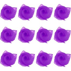 Andux 12 Pcs Dance Scarves Square Scarf for Juggling Kindergarten 24 by 24 Inches WDSJ-02 in Kuwait