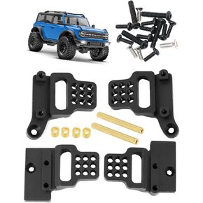 تعمل أبراج الصدمات Rcarmumb على ترقية أجزاء لزاحف 1/18 TRX4M RC، وأبراج صدمات أمامية وخلفية من سبائك الألومنيوم قابلة للتعديل، وأطواق صدمات للقفز لزاحف 1/18 TRX4M RC، أسود