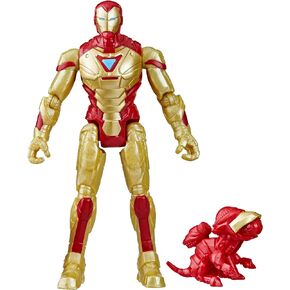 Marvel Mech Strike Mechasaurs Iron Man Action Figure, 4-Inch, with Weapon Accessory, Toys for Kids Ages 4 and Up, Medium in Saudi Arabia