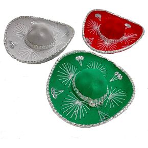 قبعة سومبريرو مكسيكية صغيرة الحجم من ياجوا مارياتشي بمقاس 15.24 سم، مناسبة للحفلات المكسيكية أو الكلاب الصغيرة أو القطط الصغيرة (مجموعة متنوعة من 3 قطع) in Kuwait